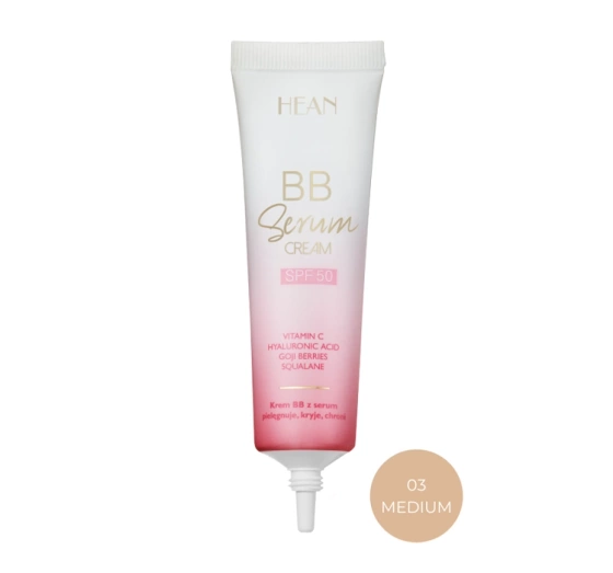 Hean BB Serum Aufhellende BB-Creme für das Gesicht SPF50 03 Medium 30ml