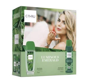 C-Thru Luminous Emerald Duftspray mit Zestäuber 75 ml + Deodorant Spray 150 ml
