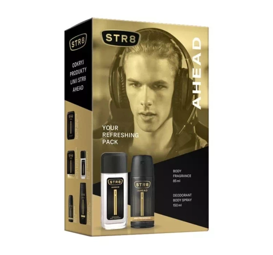 STR8 Ahead Duftspray mit Zerstäuber 85 ml + Deodorant Spray 150 ml