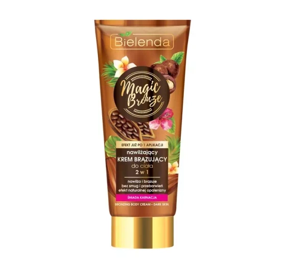 BIELENDA MAGIC BRONZE 2IN1 FEUCHTIGKEITSSPENDENDE, BRONZIERENDE KÖRPERCREME DUNKLER TEINT  200ML