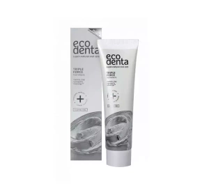 Ecodenta natürliche Anti-Karies-Zahnpasta für empfindliches Zahnfleisch Dreifach-Effekt 100 ml