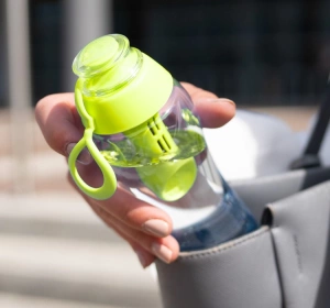 Dafi Soft Filterflasche mit Aktivkohlefilter 0,5 l Grün