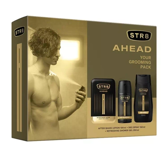 Kliknij na zdjęcie, aby je powiększyć STR8 AHEAD AFTER SHAVE 100ML + DEODORANT SPRAY 150ML + SG 250ML
