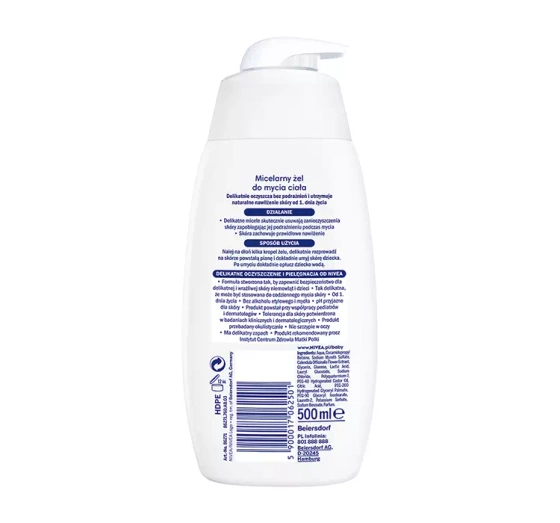 NIVEA BABY MIZELLARES KÖRPERGEL FÜR KINDER AB DEM ERSTEN LEBENSTAG 500ML