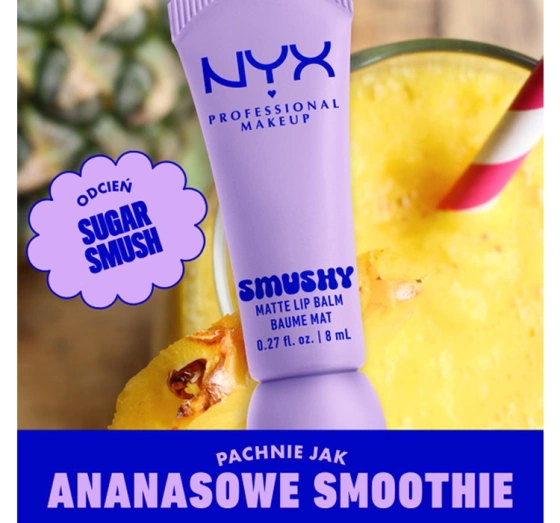 Kliknij na zdjęcie, aby je powiększyć NYX Professional Makeup Smushy matter Lippenbalsam 01 Sugar Smush 8 ml