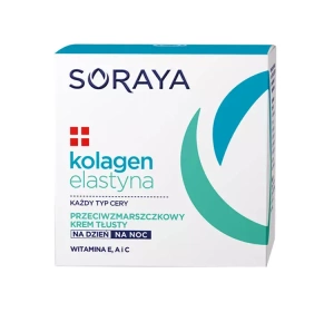 Soraya Kollagen und Elastin – Anti-Falten-Creme für fettige Haut, für Tag und Nacht, 50 ml
