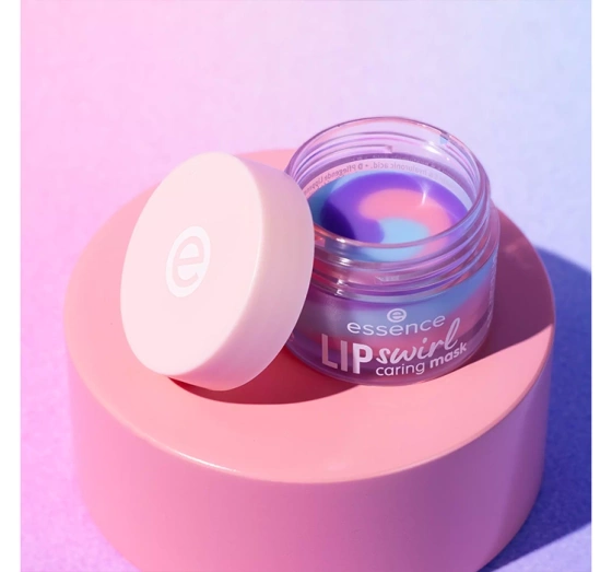 Essence Lip Swirl Pflegende Lippenmaske mit Vitamin E und Hyaluronsäure 8 g