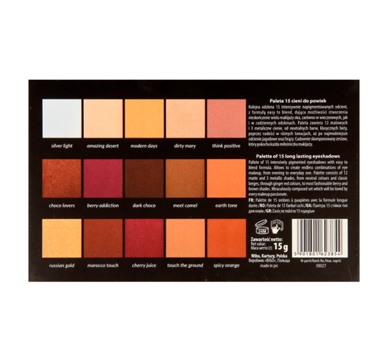 WIBO MODERN LIDSCHATTENPALETTE 15G