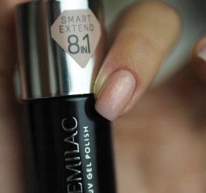 Semilac Smart Extend 8in1 Farbige Hybrid-Basis 804 Glitter Soft Beige 7 ml