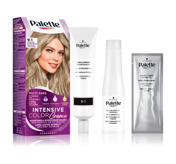 PALETTE INTENSIVE COLOR CREME HAARFARBE 9-1 ULTRAHELELS KÜHLES BLOND