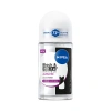 NIVEA Black & White Invisible Authentic Dual Shield Skin & Clothes Roll-On Antitranspirant für Frauen 50 ml