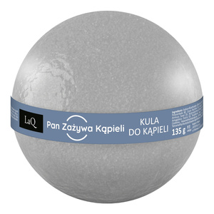 LaQ sprudelnde Badekugel für Männer, angereichert mit Sheabutter, Süßmandelöl, Vitamin E und Aktivkohle, 100 g