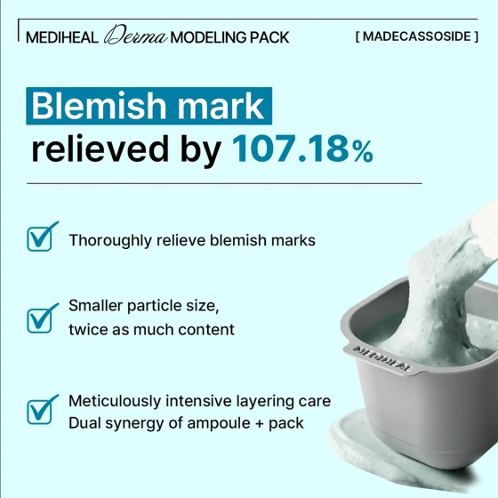Mediheal Derma Modeling Pack Madecassoside Blemish Gesichtspflegeset Algenmaske + Serum