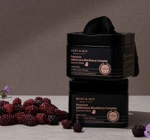 Mary&May Premium Idebenone Blackberry Complex Essence Mask – Set mit 20 Anti-Falten-Gesichtsmasken