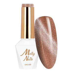 Molly Nails Cat Eye Womanity Hybridlack, HEMA/Di-HEMA-frei, 445 Wood, 8 g