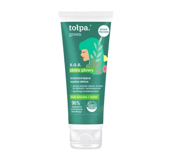 TOŁPA GREEN S.O.S. KOPFHAUT. REINIGUNGSMASKE-DETOX FÜR DIE KOPFHAUT 100ML