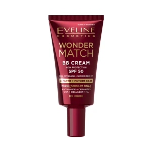 Eveline Cosmetics Wonder Match deckende BB-Creme mit LSF 50 03 Nude 30 ml