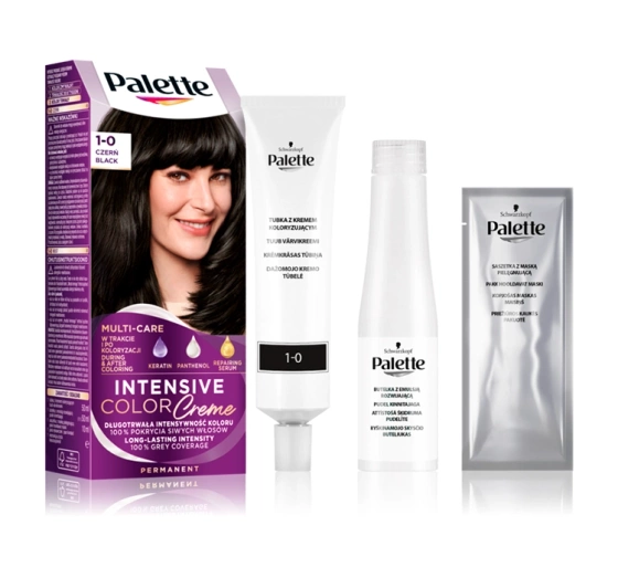 Palette Intensive Color Creme Haarfarbe 1-0 Schwarz