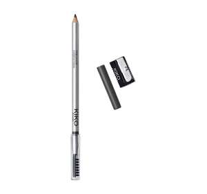 KIKO Milano Precision Augenbrauenstift mit Spitzer 01 Blackhaired 0,55g