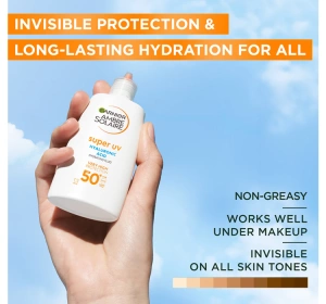 GARNIER AMBRE SOLAIRE ANTI-DARK SPOTS SUPER UV GESICHTSFLUID GEGEN HAUTVERFÄRBUNGEN SPF50+ 40ML