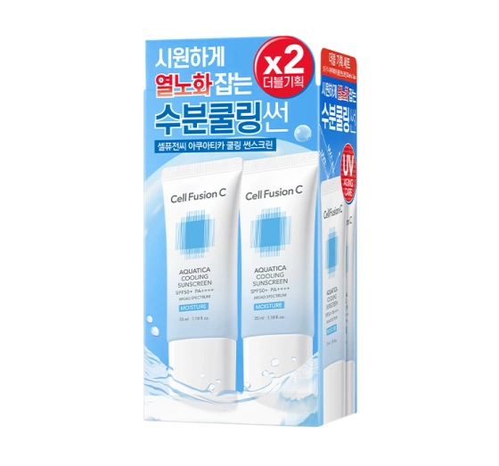 Kliknij na zdjęcie, aby je powiększyć Cell Fusion C Aquatica SPF50+ PA++++ Sonnenschutzcreme 2x35ml