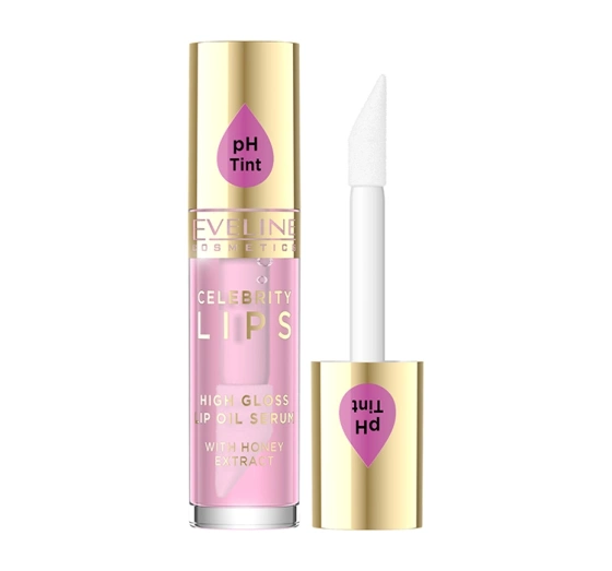 Kliknij na zdjęcie, aby je powiększyć Eveline Cosmetics Celebrity Lips High Gloss Lip Oil Serum Lippenöl-Serum 02 Rose 5 ml