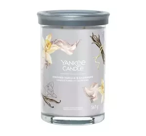 YANKEE CANDLE SIGNATURE DUFTKERZE TUMBLER SMOKED VANILLA & CASHMERE 567G