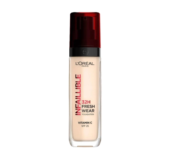 Kliknij na zdjęcie, aby je powiększyć LOREAL INFAILLIBLE 32H FRESH WEAR FOUNDATION 180 30ML
