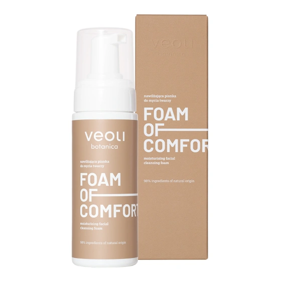 Veoli Botanica Foam Of Comfort Feuchtigkeitsspendender Gesichtsreinigungsschaum 150 ml