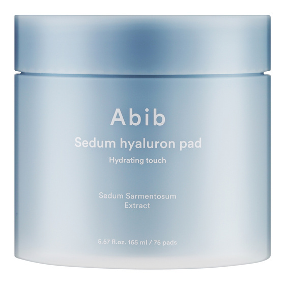 Kliknij na zdjęcie, aby je powiększyć Abib Sedum Hyaluron Pad Hydrating Touch – feuchtigkeitsspendende Gesichtspads mit Hyaluronsäure, 75 Stück