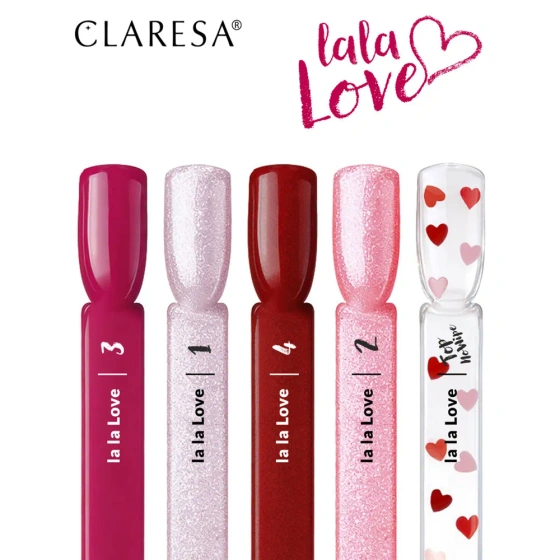 Kliknij na zdjęcie, aby je powiększyć Claresa Hybrid-Nagellack La La Love 4 5 g