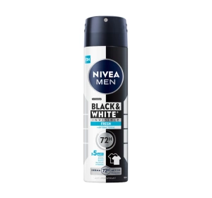 NIVEA MEN Black&White; Invisible Fresh Antitranspirant-Spray für Männer 150 ml