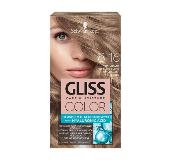 Kliknij na zdjęcie, aby je powiększyć GLISS CARE & MOISTURE COLOR HAARFARBE MIT HYALURONSÄURE 8-16