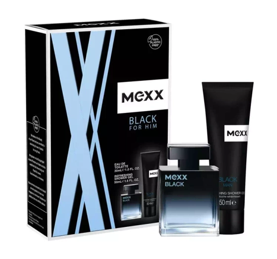 Kliknij na zdjęcie, aby je powiększyć MEXX BLACK MAN EDT SPRAY 30ML + SG 50ML SET