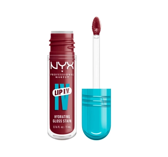 Kliknij na zdjęcie, aby je powiększyć NYX Professional Makeup Lip IV Hydrating Gloss Serum Lip Gloss 10 Berry Thirsty 5 ml