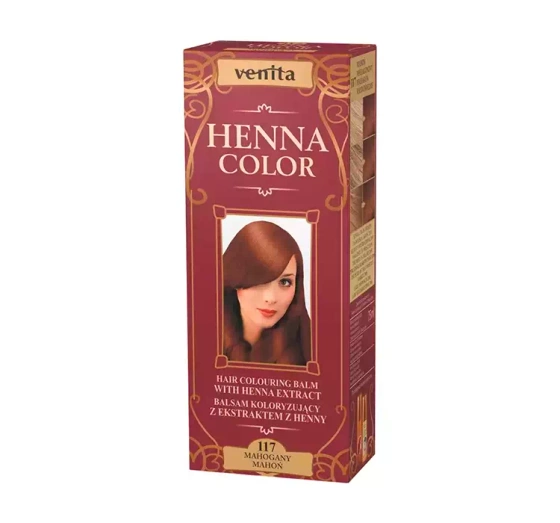 Kliknij na zdjęcie, aby je powiększyć Venita Henna Color Farbpflege mit Henna-Extrakt 117 Mahagoni 75 ml