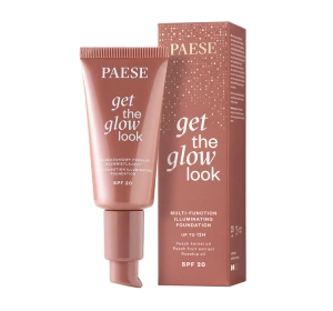 Paese Get The Glow Look Leuchtendes Make-up-Fluid für das Gesicht 4W Medium Beige 30ml