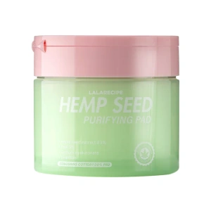 LalaRecipe Hemp Seed Purifying Pad – beruhigende Gesichts-Tonisierungspads, 70 Stück