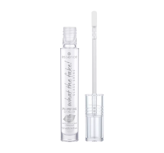 Essence What The Fake! Glass Shine Plumping Lip Filler Lipgloss 01 Oh So Glassy! 4,2 ml