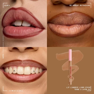 NYX Professional Makeup Lip Lingerie Wasserfester Lippenkonturenstift mit Tint 01 Tease U Later 1 ml