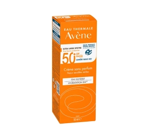 Avene duftfreie Creme SPF50+ Invisible für trockene und empfindliche Haut 50ml