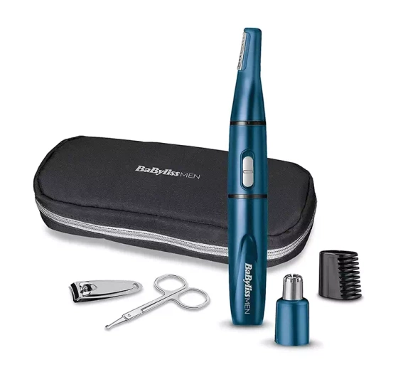 Kliknij na zdjęcie, aby je powiększyć Babyliss Men The Blue Edition Mini-Trimmer-Set 7058 PE