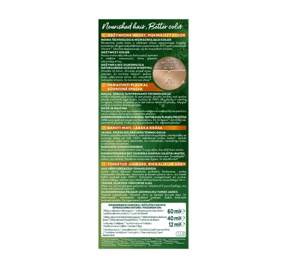 GARNIER COLOR NATURALS PERMANENTE HAARFARBE 10 SEHR HELLES BLOND