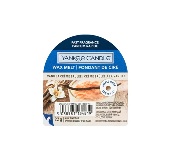 Kliknij na zdjęcie, aby je powiększyć Yankee Candle Duftwachs Vanilla Crème Brulee 22 g