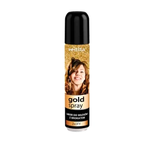 Venita Haarspray mit Glitzer, Gold, 75 ml