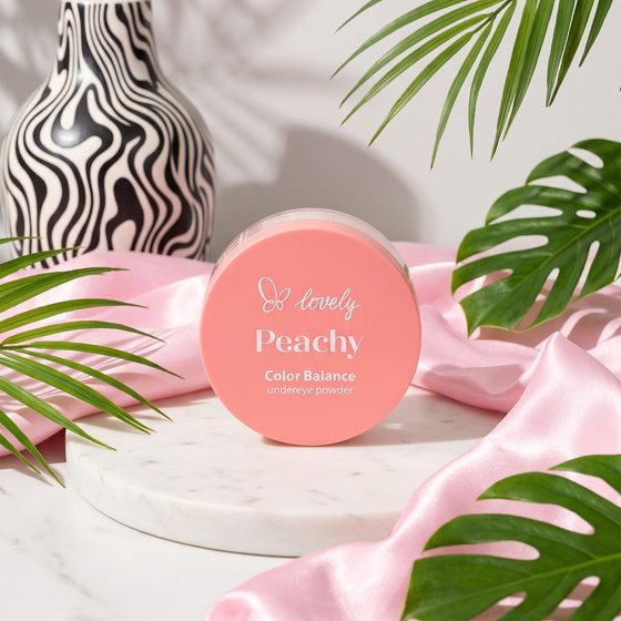Kliknij na zdjęcie, aby je powiększyć Lovely Peachy Color Balance loser Puder für die Augenpartie 3,5 g