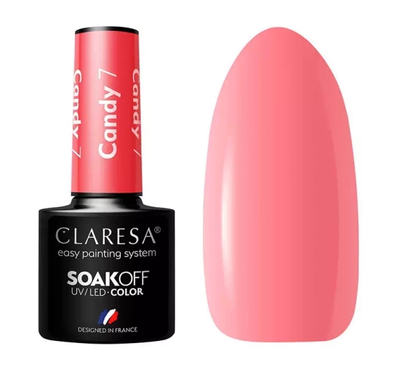 CLARESA SOAK OFF HYBRIDLACK CANDY 7 5ML
