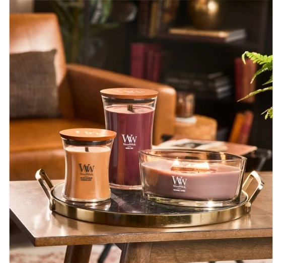 Woodwick Elipse Jar Candle Duftkerze Patchouli Creme 453,6 g