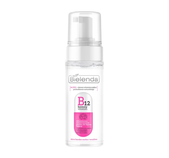 Bielenda B12 Beauty Vitamin Vitaminisierender Reinigungsschaum für Gesicht 150 ml