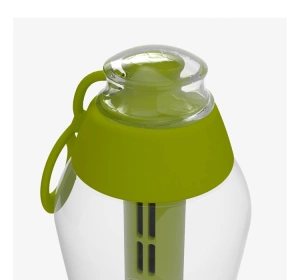 Dafi Soft Filterflasche mit Aktivkohlefilter 0,5 l Grün